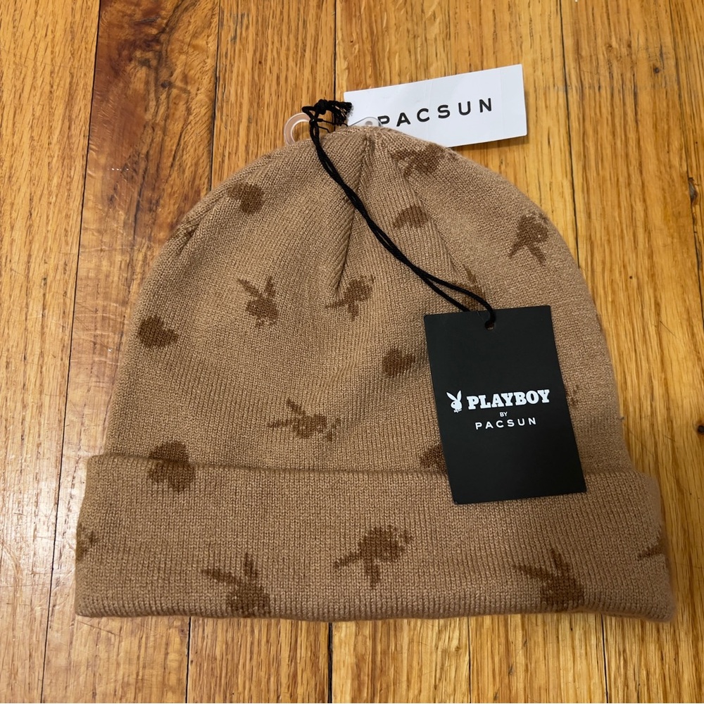 Playboy by Pacsun brown beanie NWT